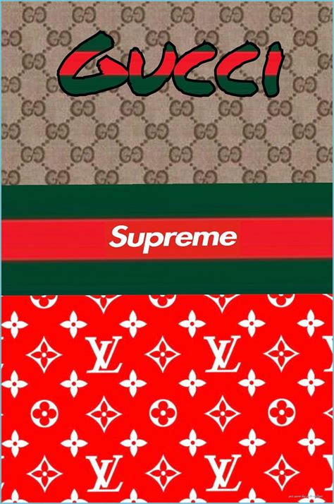 supreme louis vuitton gucci wallpaper